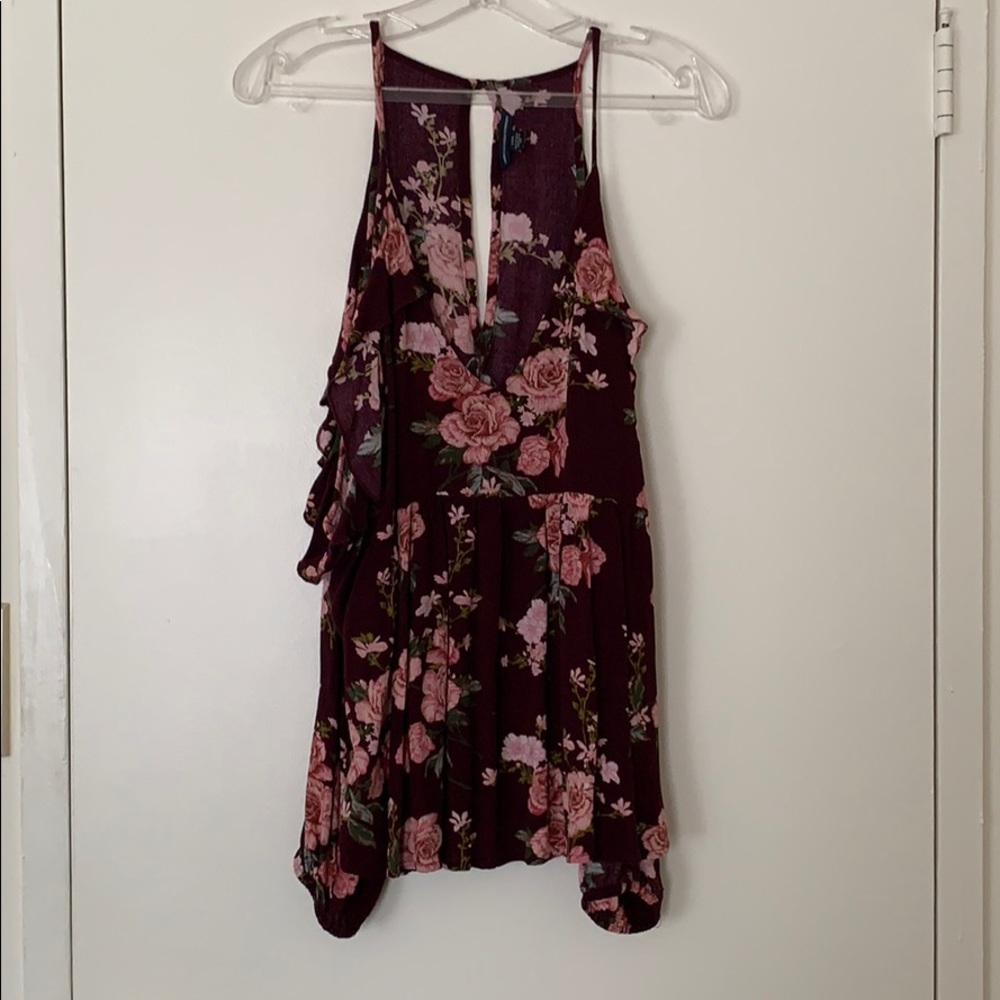 American Eagle Cold Shoulder Top - Floral